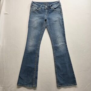 Silver Suki Women's Denim Bootcut Blue Jeans Size 29x34 Actual 28x32